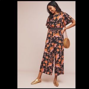Anthropologie botanical jumpsuit by Maeve